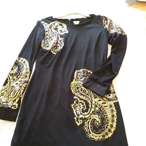 Black and gold Cache dress